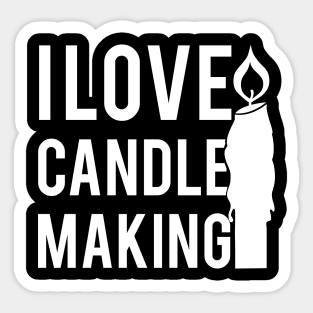 I love Candle Making Sticker